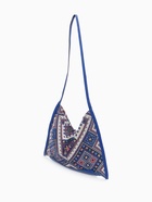 Сумка-шопер женская на магните, размер 35×6×29 см, синяя/белая - Фото 8