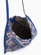 Сумка-шопер женская на магните, размер 35×6×29 см, синяя/белая - Фото 7