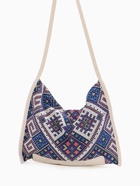 Сумка-шопер женская на магните, размер 35×6×29 см, белая/синяя - Фото 3