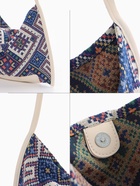 Сумка-шопер женская на магните, размер 35×6×29 см, белая/синяя - Фото 7