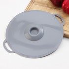 Крышка универсальная Доляна, силикон, d=22.5 см, цвет серый - Фото 6