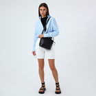 Сумка женская кросс-боди на молнии, 25×10×20 см, чёрная - Фото 2