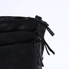 Сумка женская кросс-боди на молнии, 25×10×20 см, чёрная - Фото 6