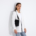 Сумка женская кросс-боди на молнии, 25×10×20 см, чёрная - Фото 9