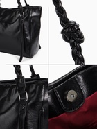 Сумка-шопер женская на молнии, размер 44×10×29 см, однотонная, чёрная - Фото 3