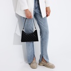 Сумка женская на молнии, цвет чёрный 9684183