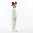 Пижама для девочки, цвет мятный, рост 110 см - Фото 3