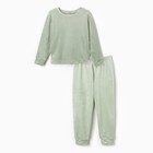 Пижама для девочки, цвет мятный, рост 110 см - Фото 7