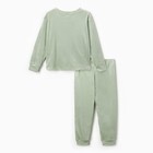 Пижама для девочки, цвет мятный, рост 110 см - Фото 8