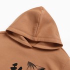 Толстовка для девочки, цвет песочный, рост 122 см - фото 24252883