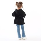 Толстовка для девочки, цвет черный, рост 98 см - фото 24252889