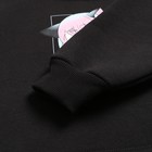 Толстовка для девочки, цвет черный, рост 110 см - фото 24252913