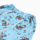 Комплект (майка,трусы) для мальчика, цвет голубой/джип, рост 116 см - фото 27342658