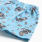 Комплект (майка,трусы) для мальчика, цвет голубой/джип, рост 116 см - фото 27342659