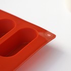 Форма для выпечки Доляна «Сладости.Эклер», силикон, 29×17×2 см (5,8×2,3×2 см), 20 ячеек, цвет шоколадный - Фото 5