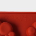 Форма для выпечки Доляна «Пузыри», силикон, 29×17×1,5 см, 8 ячеек (6×6×1,5 см), цвет коричневый - фото 4387683