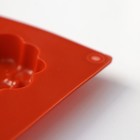 Форма для выпечки Доляна «Пузыри», силикон, 29×17×1.5 см, 8 ячеек (6×6×1.5 см), коричневая - Фото 5