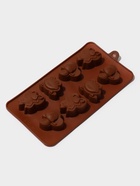 Форма для шоколада Доляна «Насекомые», силикон, 22×11.5×2 см, 8 ячеек, коричневая - Фото 2