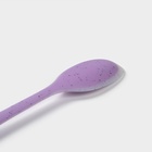 Ложка гарнирная Доляна «Леонардо», силикон, 27 см, сиреневая 9629264