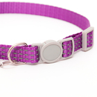 Ошейник кошачий светоотражающий, 19-32×1 см, фиолетовый - Фото 2