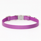 Ошейник кошачий светоотражающий, 19-32×1 см, фиолетовый - Фото 3