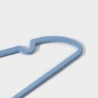 Плечики - вешалки для одежды Доляна «Мишка», 32×20 см, 5 шт, цвет синий - Фото 4
