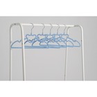 Плечики - вешалки для одежды Доляна «Мишка», 32×20 см, 5 шт, цвет синий - Фото 6