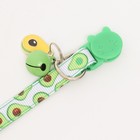 Ошейник текстильный «Авокадо» с бубенчиком и подвеской, 19-32×1 см - Фото 7