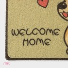 Коврик придверный «Корги», 40×60 см, цвет жёлтый - фото 22552401