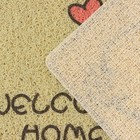 Коврик придверный «Корги», 40×60 см, цвет жёлтый - фото 22552405