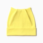 Шапка для девочки, цвет желтый, размер 50-52 - фото 10868994