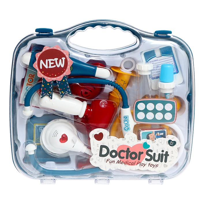 Игровой набор «Лучший доктор» в чемодане, 14 предметов - фото 1907792343