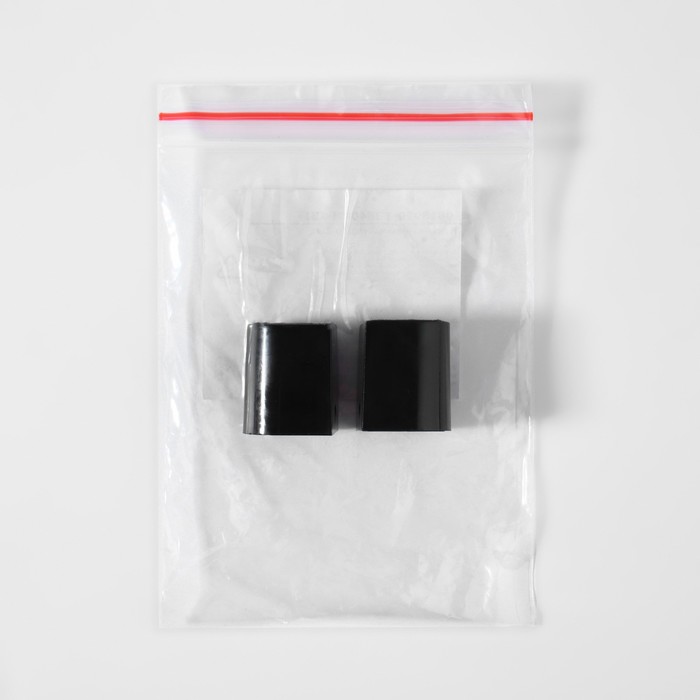 Накаблучники, размер S, 1,5 × 2,2 см, 2 шт, цвет чёрный - фото 1899007272