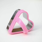 Набор форм для вырезания печенья KONFINETTA «Сердце», 3 шт, цвет розовый - фото 4387742