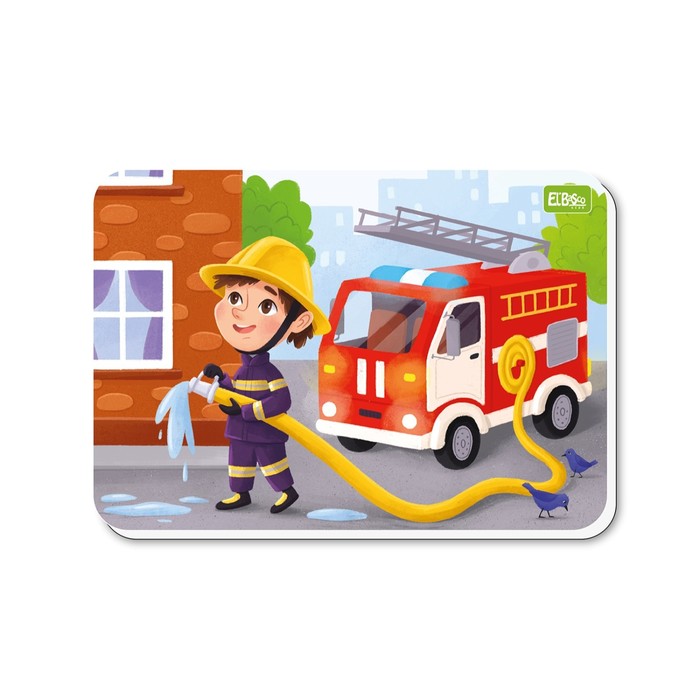 Магнитный пазл А5 «Пожарный», 12 элементов 65544