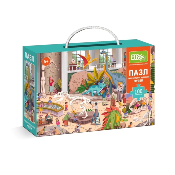Пазл «Ночь в музее. Палеонтологический музей», 100 элементов