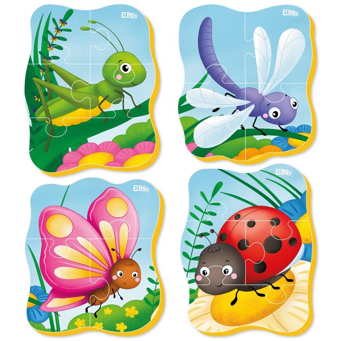 Мягкие пазлы «Букашки» 65546