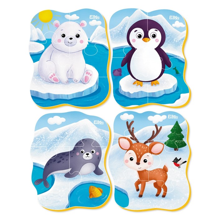 Мягкие пазлы «Животные Севера» 65551