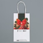 Пакет подарочный крафтовый «Время чудес», 12 х 21 х 9 см, Новый год - фото 22511719