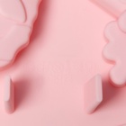 Форма для выпечки Доляна «Новый год», силикон, 23×23×2,3 см, 7 ячеек, розовая - Фото 6