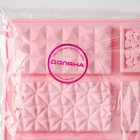 Форма для шоколада Доляна «Шоколадное ассорти», силикон, 26.5×16.8×0.7 см, 12 ячеек, розовая - Фото 7