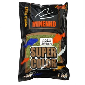 Прикормка MINENKO Super Color, Карп Зелёный, 1 кг
