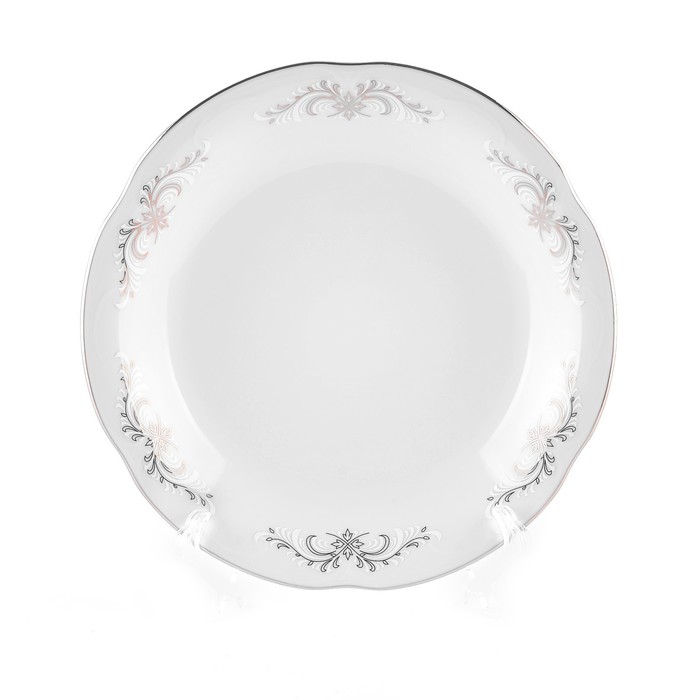 Тарелка десертная Cmielow Kamelia «Серый орнамент», d=17 см - Фото 1