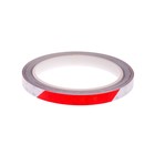 Светоотражающая лента, самоклеящаяся, красно-белая, 1 см х 8 м - Фото 2