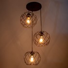 Светильник 2089/3BK E27 40Вт черный - фото 22512377