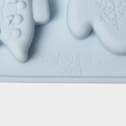 Форма для выпечки новогодняя Доляна «Новогоднее чудо», 18.8×18.3×1.5 см, 11 ячеек, серая - Фото 6