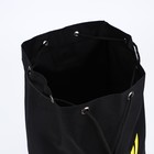 Рюкзак-торба Dark cat, 45х20х25, отдел на стяжке шнурком, жёлтый/чёрный - Фото 6