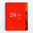 Планинг с разделителями «Красный», мягкая обложка, формат А5, 50 листов - фото 10740722