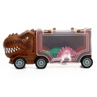 Игровой набор DINO, в комплекте 2 грузовика и динозавры - фото 7100861