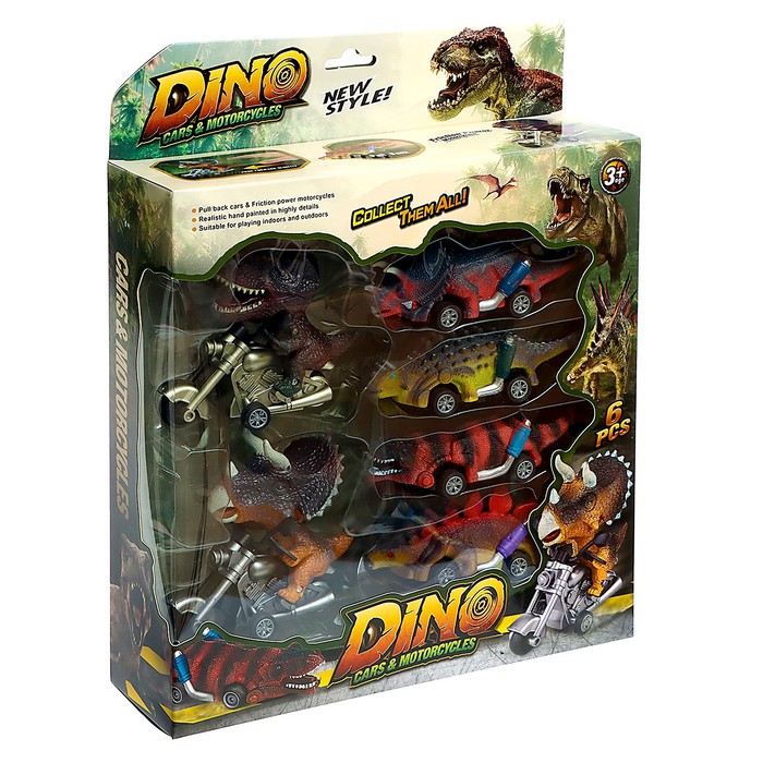 Набор инерционных машин DINO, 6 шт.